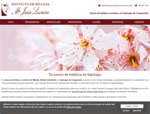 Tablet Screenshot of mariajesusloureiro.com